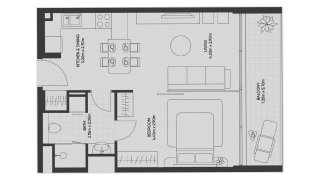 Apartment floor plan in Olivia Gardens Residence No. 11010